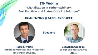 ETN Webinar – “Digitalisation in Turbomachinery: Best Practices and State-of-the Art Solutions”