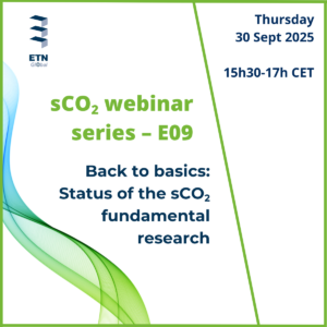 ETN Global supercritical CO2 webinar series – E09